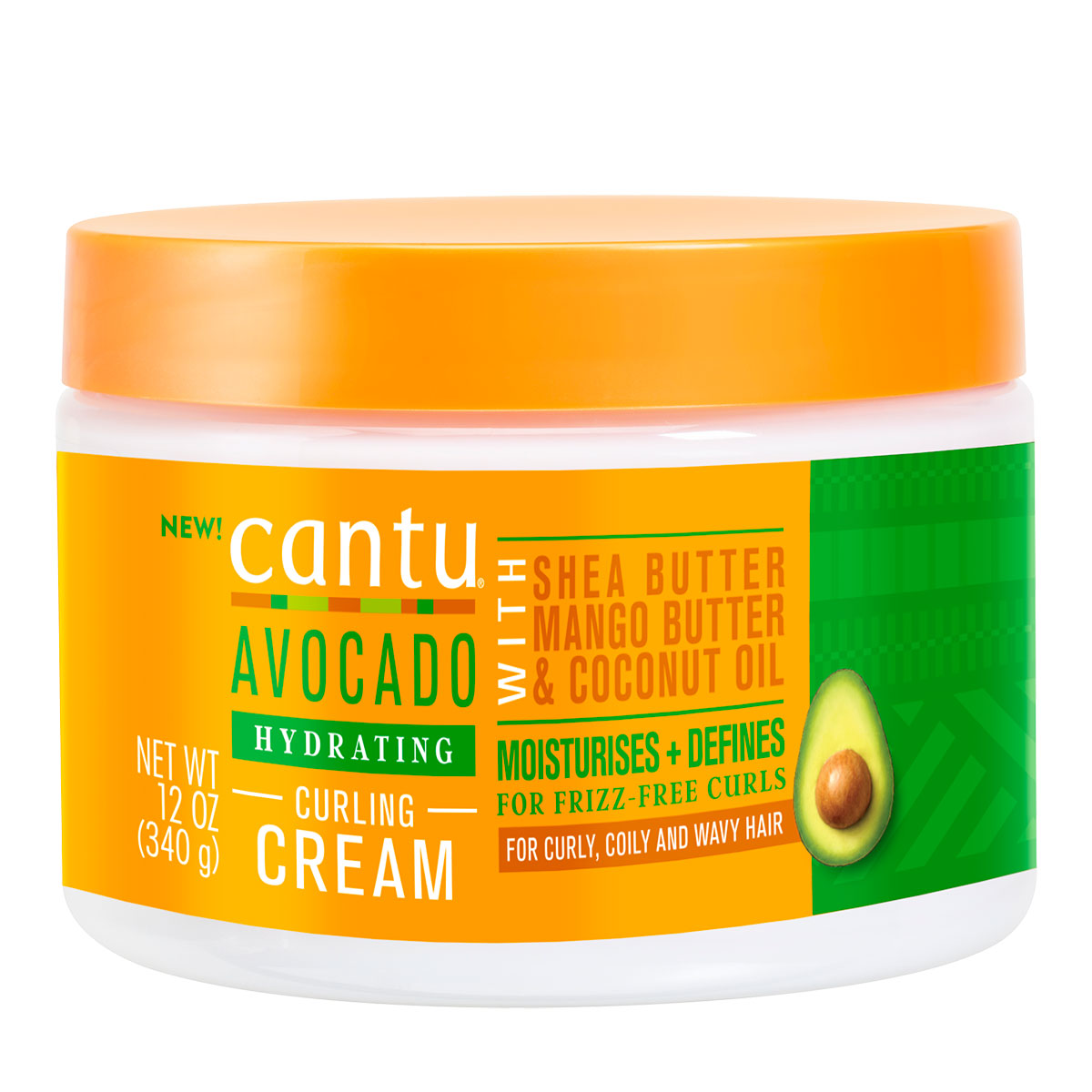 Cantu 鳄梨油滋养保湿卷发护发霜 340g