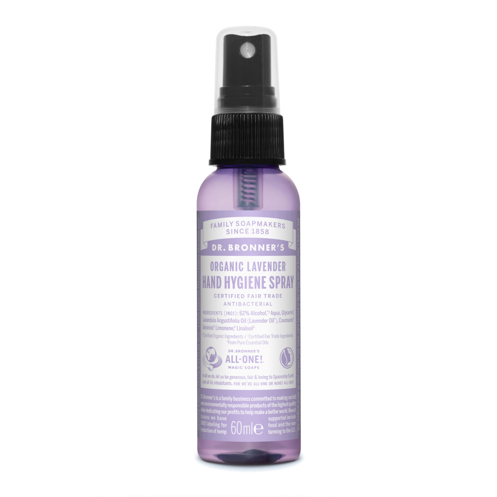 Dr Bronner s 布朗博士 有机薄荷手部免洗消毒喷雾 60ml