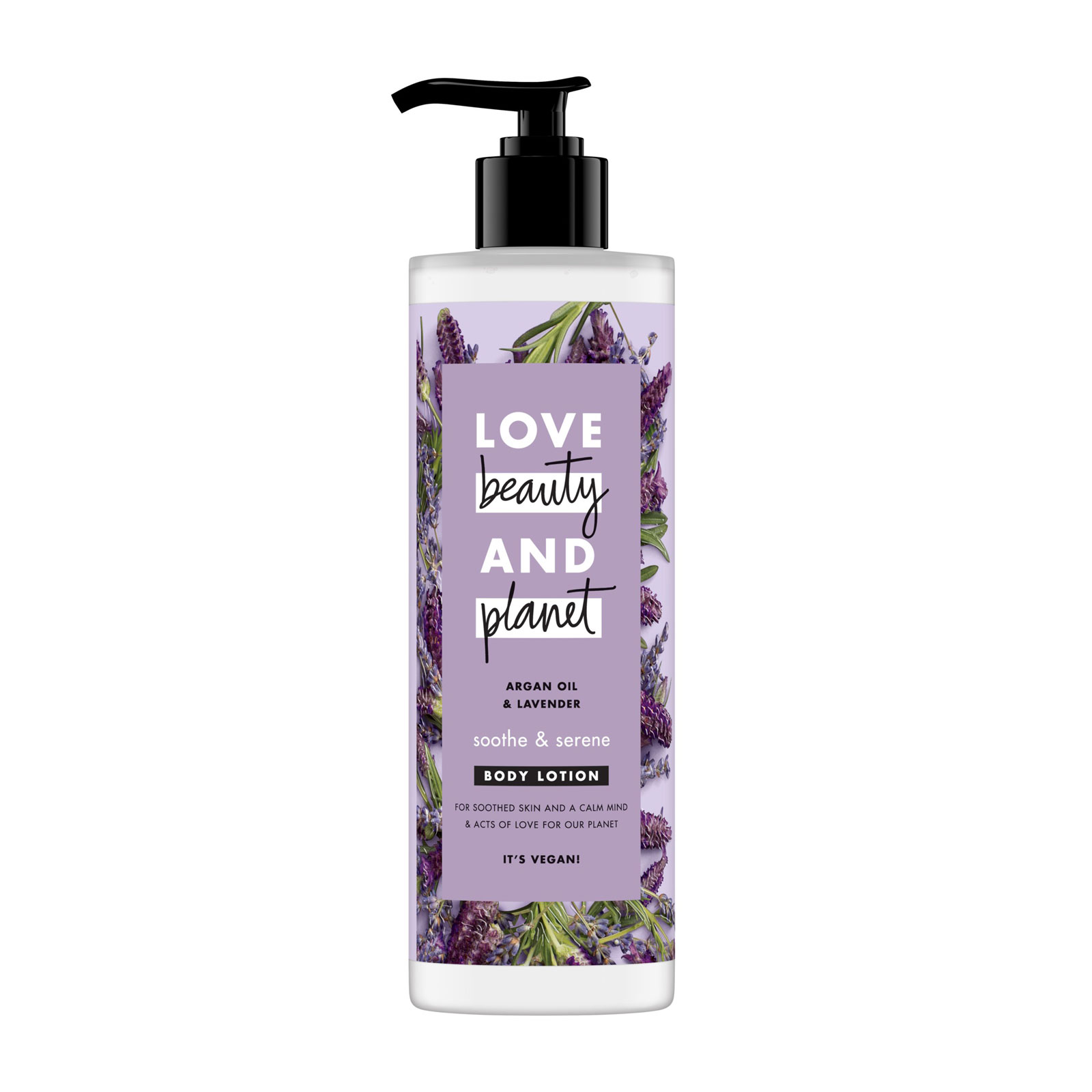 Love Beauty and Planet 花漾星球 天然坚果薰衣草保湿润肤身体乳液 400ml