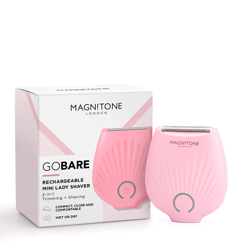 Magnitone GoBare! 充电迷你女用电剃刀 - 浅粉色