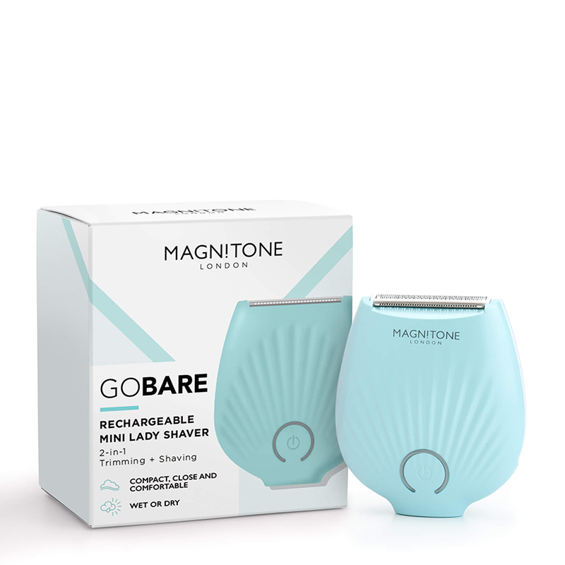 Magnitone GoBare! 充电迷你女用电剃刀 - 浅蓝色