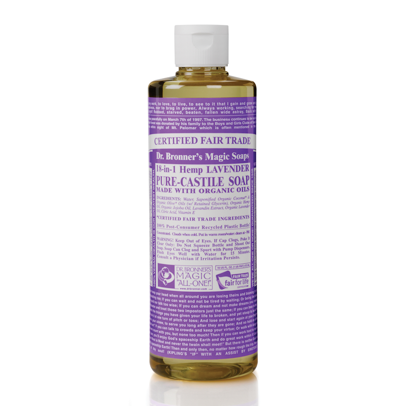 Dr Bronner's布朗博士 有机薰衣草精油8合1液体皂 洗手液 洁颜露 236ml