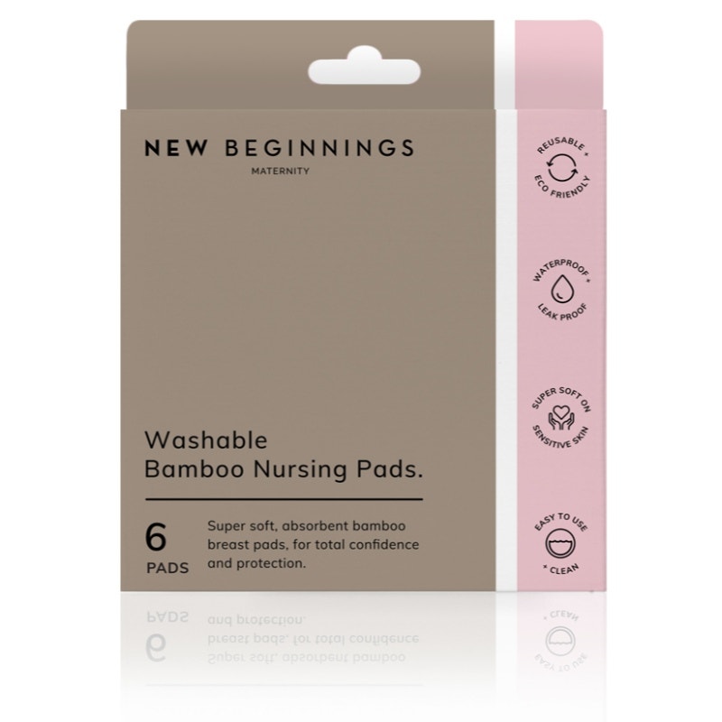 New Beginnings Washable Bamboo Breast Pads X 6