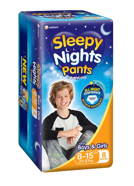 BabyLove Sleepy Nights Pants 8 to 15 Years (27 to 57kg) X 8