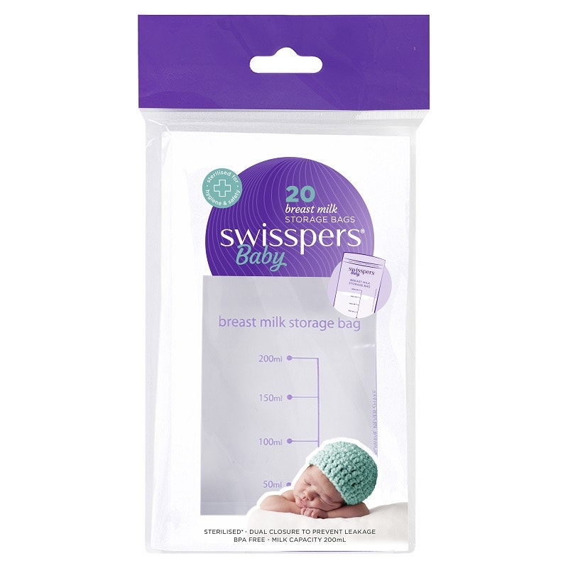 Swisspers Baby Breast Milk Storage Bags X 20