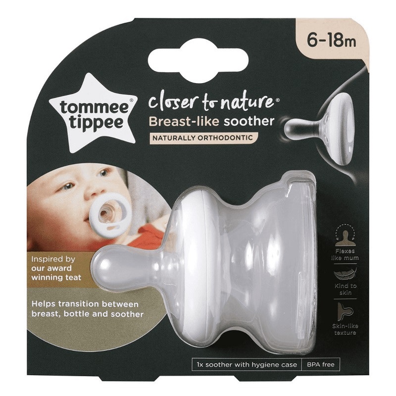 Tommee Tippee 汤美天地 仿真安抚奶嘴(6-18个月) 1个