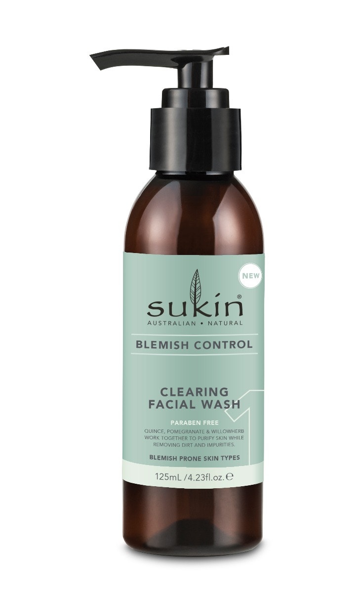 sukin Blemish Control Clearing Facial Wash 125ml