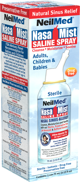 NeilMed s NasaMist生理盐水喷雾 75ml