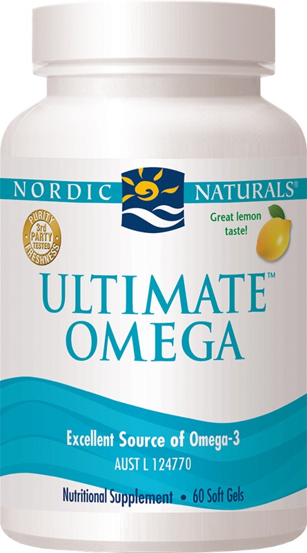 Nordic Naturals 挪威小鱼 精炼omega-3鱼油软胶囊（柠檬味）60粒