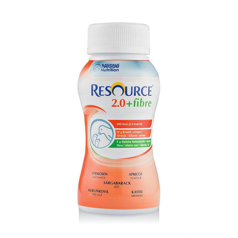 Resource Fibre 2 0 杏花味高蛋白质营养液 24*200ml 瓶（补充营养不良）