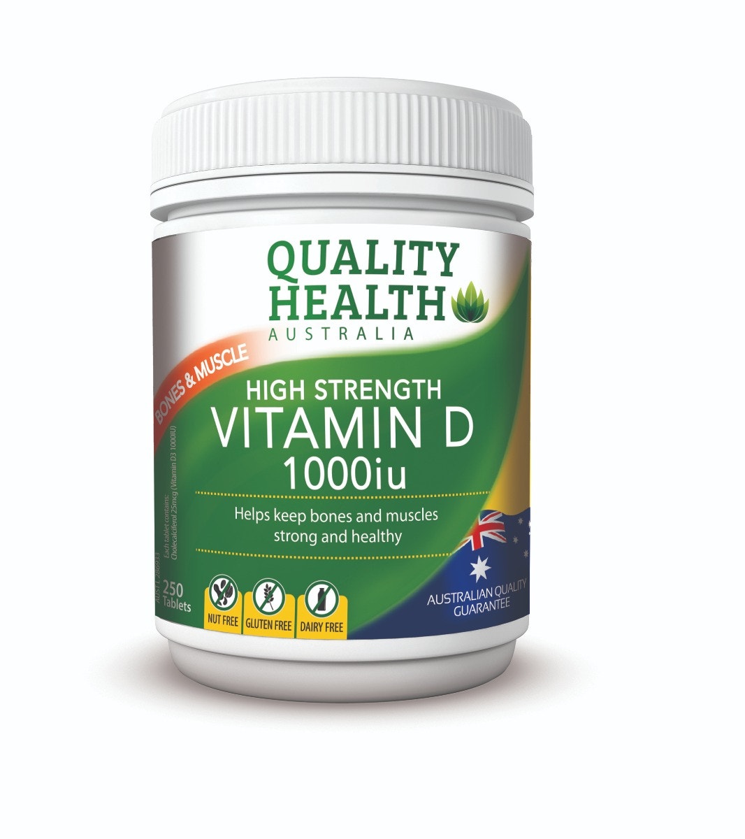 Quality Health High Strength Vitamin D 1000iu Tab X 250