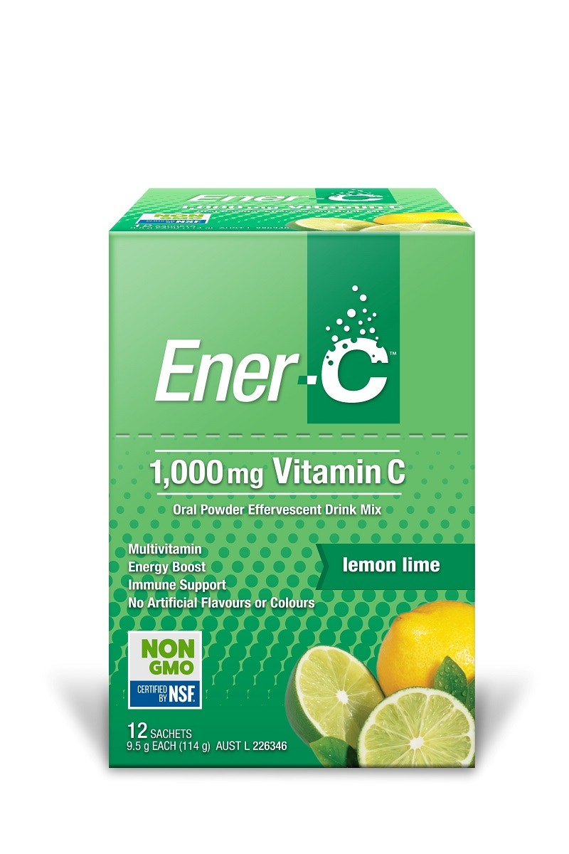 Ener-C Effervescent Vitamin C Drink Mix (Lemon Lime) Sachets X 12