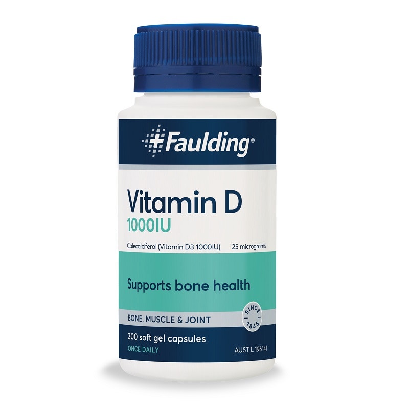 Faulding Remedies Vitamin D 1000IU Cap X 200