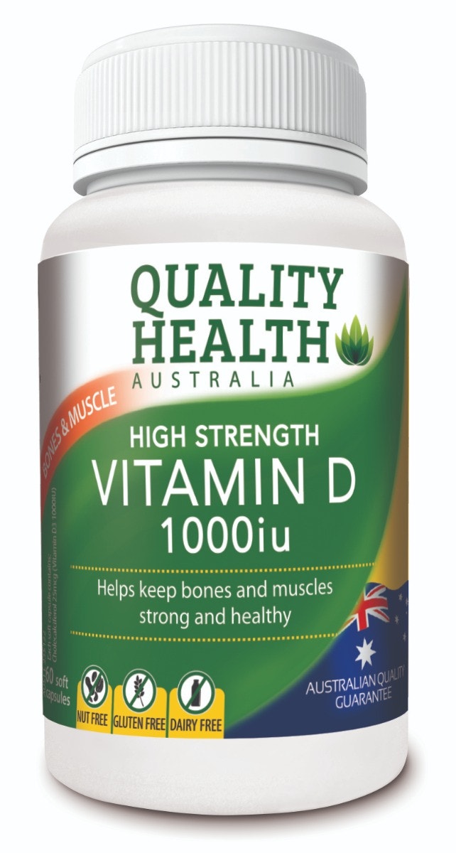 Quality Health High Strength Vitamin D 1000iu Cap X 60