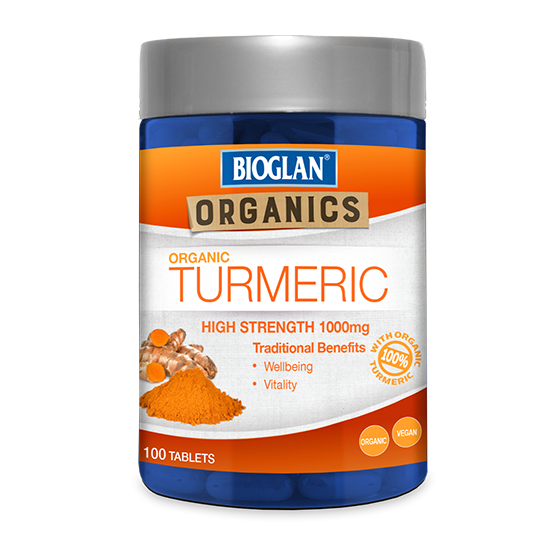 Bioglan Organic Turmeric 1000mg Tab X 100