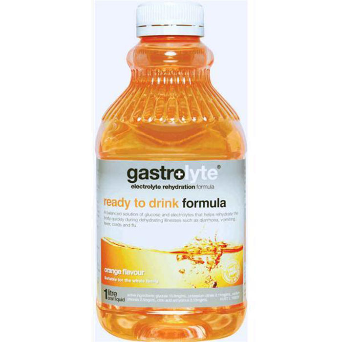 Gastrolyte 即饮果冻（橙子）1L （婴儿 儿童 成人 补水 补电解质 补盐）