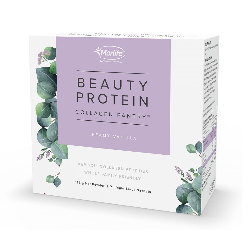 Morlife Collagen Pantry Beauty Protein 天然香草奶油味蛋白质奶昔营养粉 25g X 7包