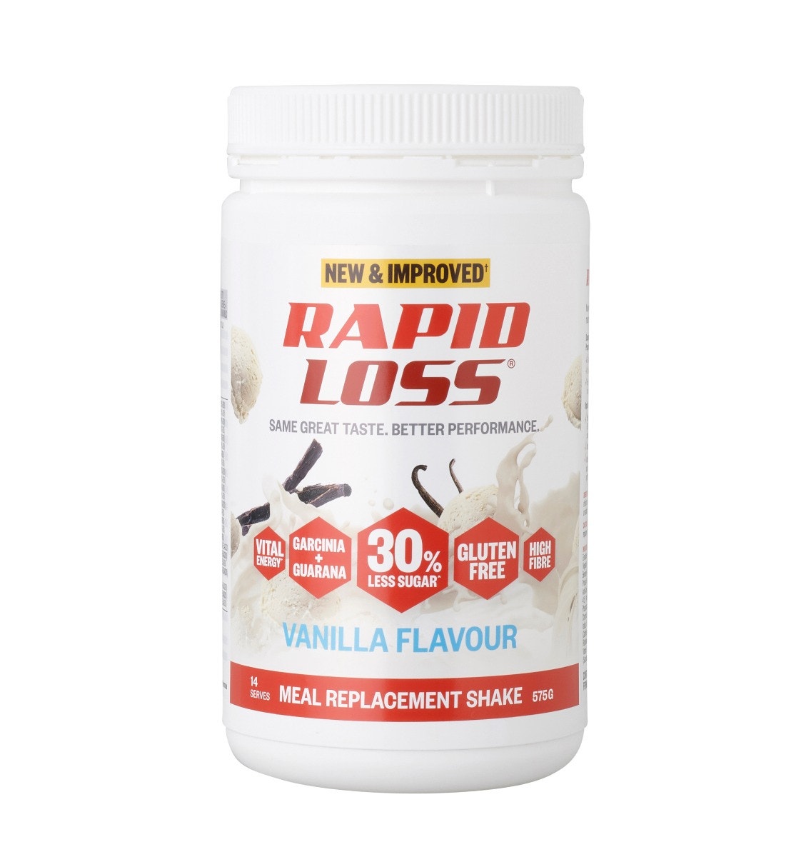 Rapid Loss 纤体瘦身饱腹代餐营养奶昔 575g（香草味）