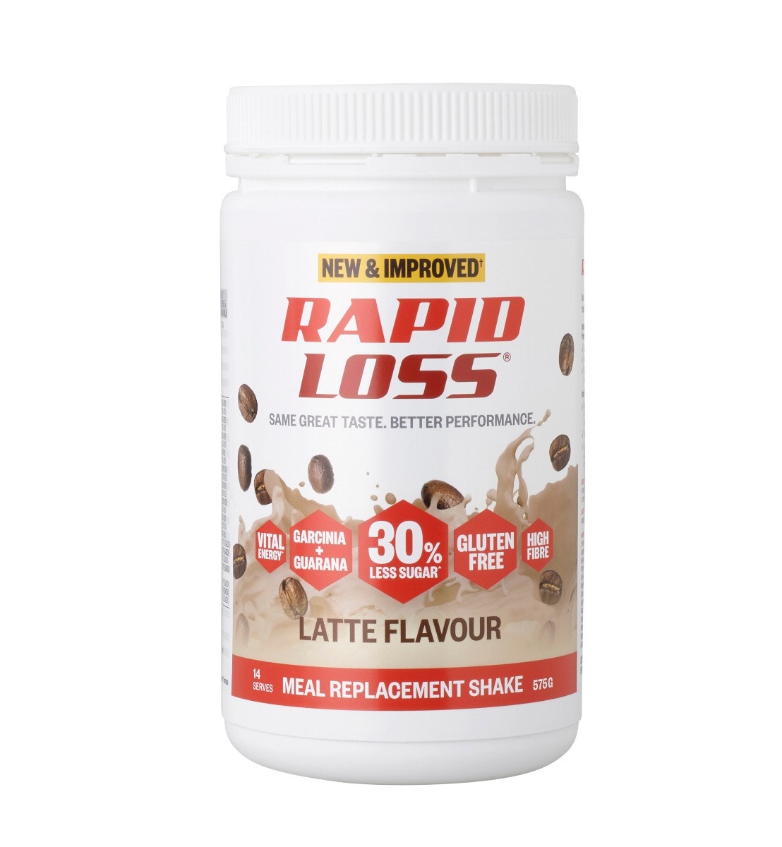 Rapid Loss 纤体瘦身饱腹代餐营养奶昔 575g（拿铁味）