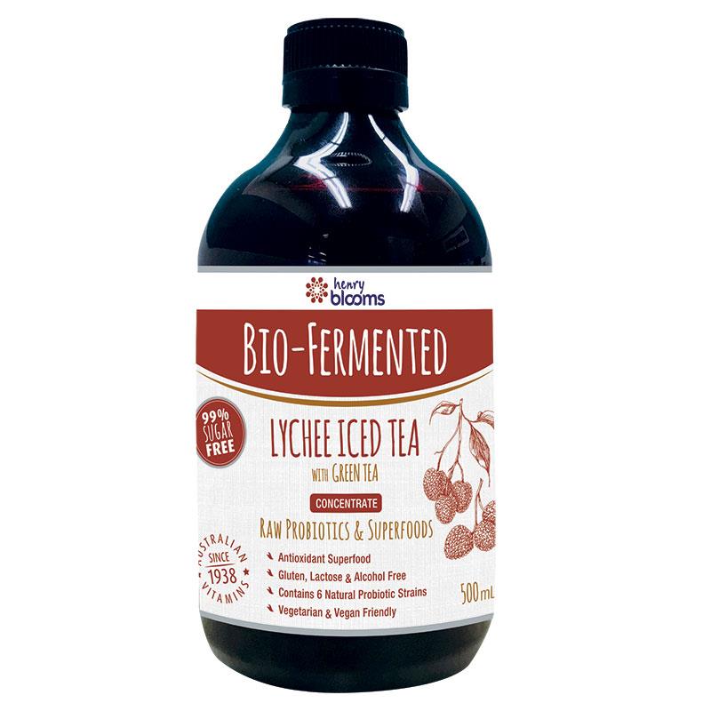 Blooms Bio-Fermented Lychee Iced Tea With Green Tea 500ml