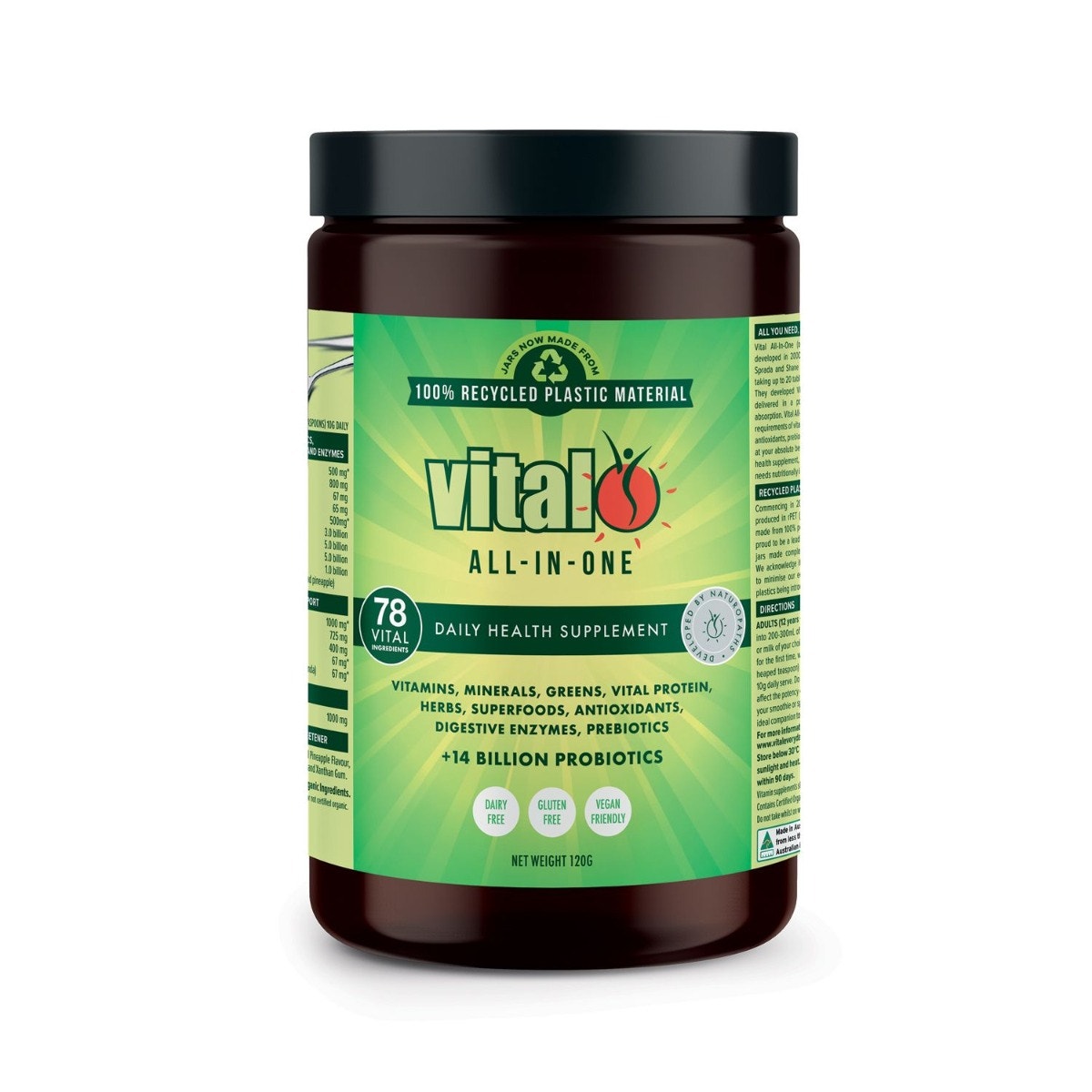 Vital Greens 超级绿色果蔬精华多功能营养粉 120g