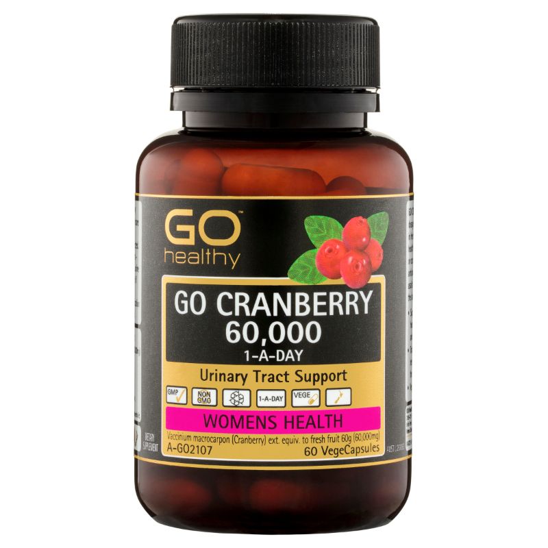 Go Healthy 高之源 60000mg蔓越莓精华口服胶囊 60粒 减少尿路感染