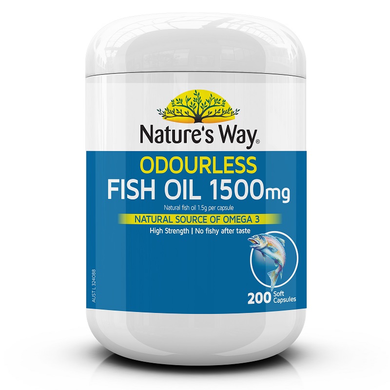 Nature s Way 佳思敏 无腥味深海鱼油胶囊 1500mg（养护心脑血管） 200粒