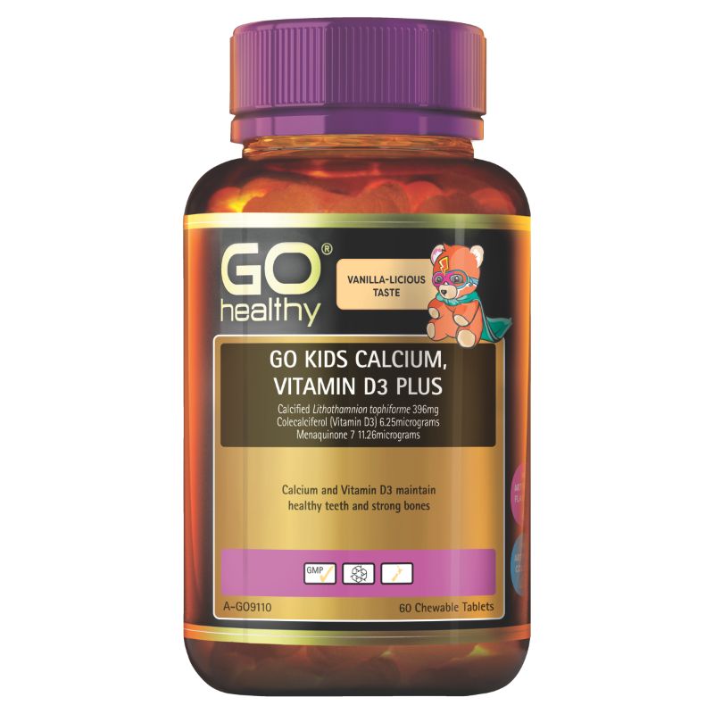 Go Healthy 高之源 儿童钙+维生素D3补充咀嚼片 60片