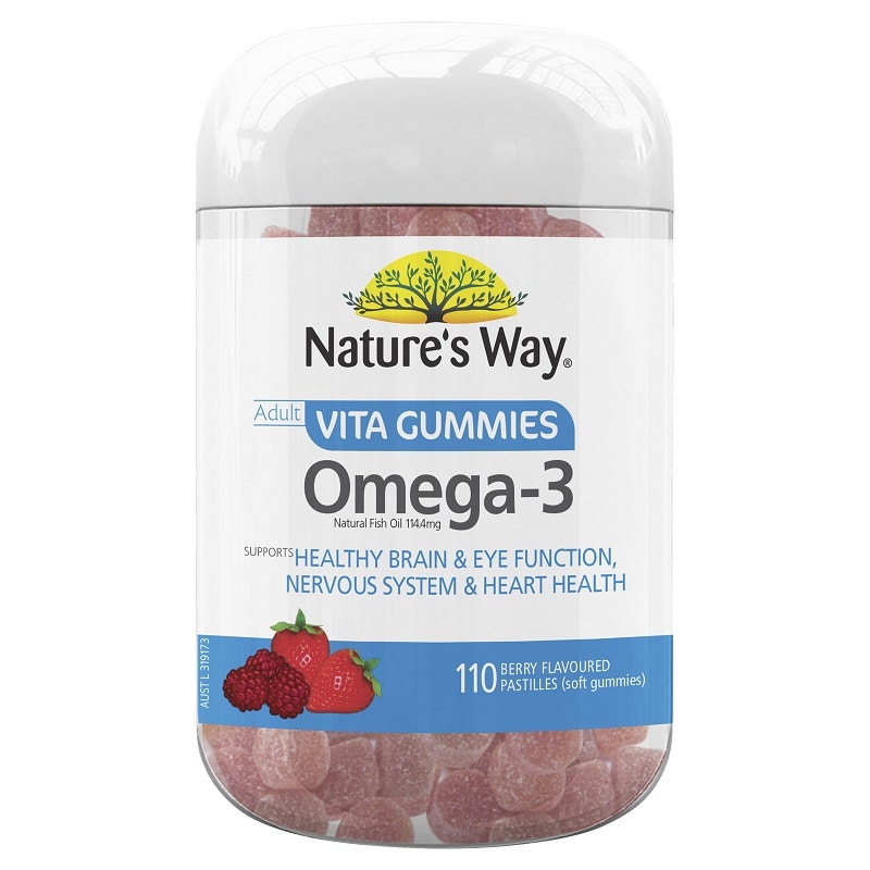 Nature's Way 佳思敏 深海鱼油Omega-3成人维生素软糖 110粒