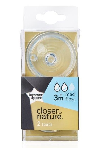 Tommee Tippee 汤美天地 母乳自然奶嘴2段（3-6个月）2个