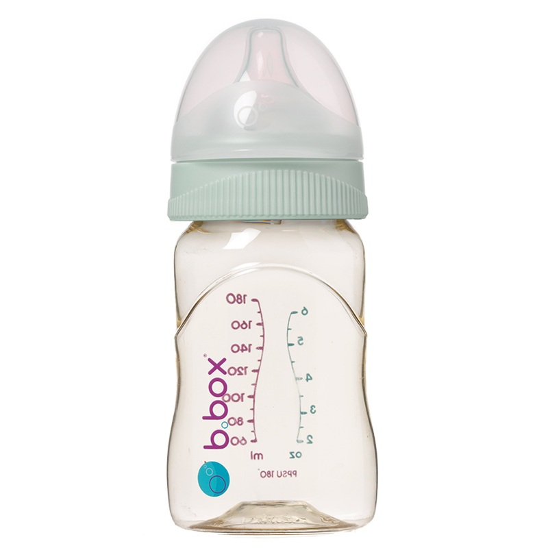 B Box 婴幼儿母乳实感PPSU奶瓶（鼠尾草绿）180ml