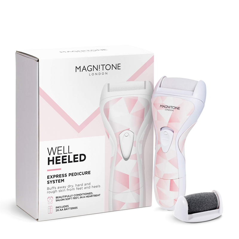 Magnitone London Well Heeled! 温和电动去角质磨脚器  Pastel Pink