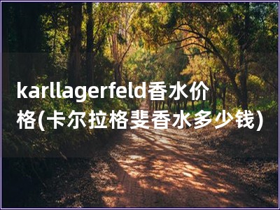 karllagerfeld香水价格(卡尔拉格斐香水多少钱)