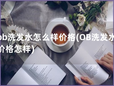 ob洗发水怎么样价格(OB洗发水价格怎样)