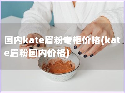 国内kate眉粉专柜价格(kate眉粉国内价格)