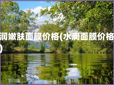 水润嫩肤面膜价格(水润面膜价格对比)